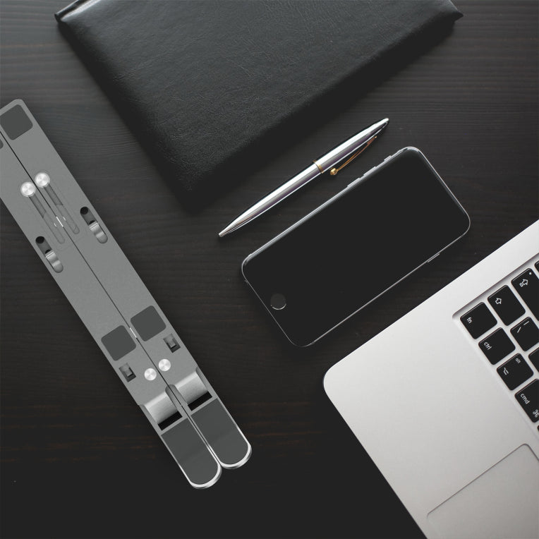 AISENS Soporte de Sobremesa Ajustable para Portatil / Tablet. Gris