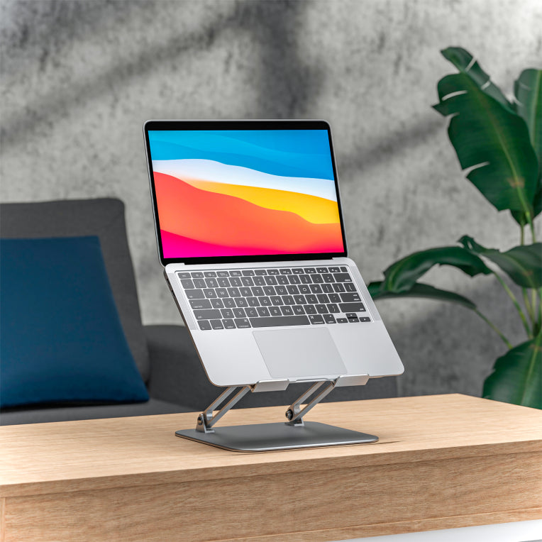 AISENS Soporte de Sobremesa XL 10-17 Ajustable para Portatil / Tablet. Plata