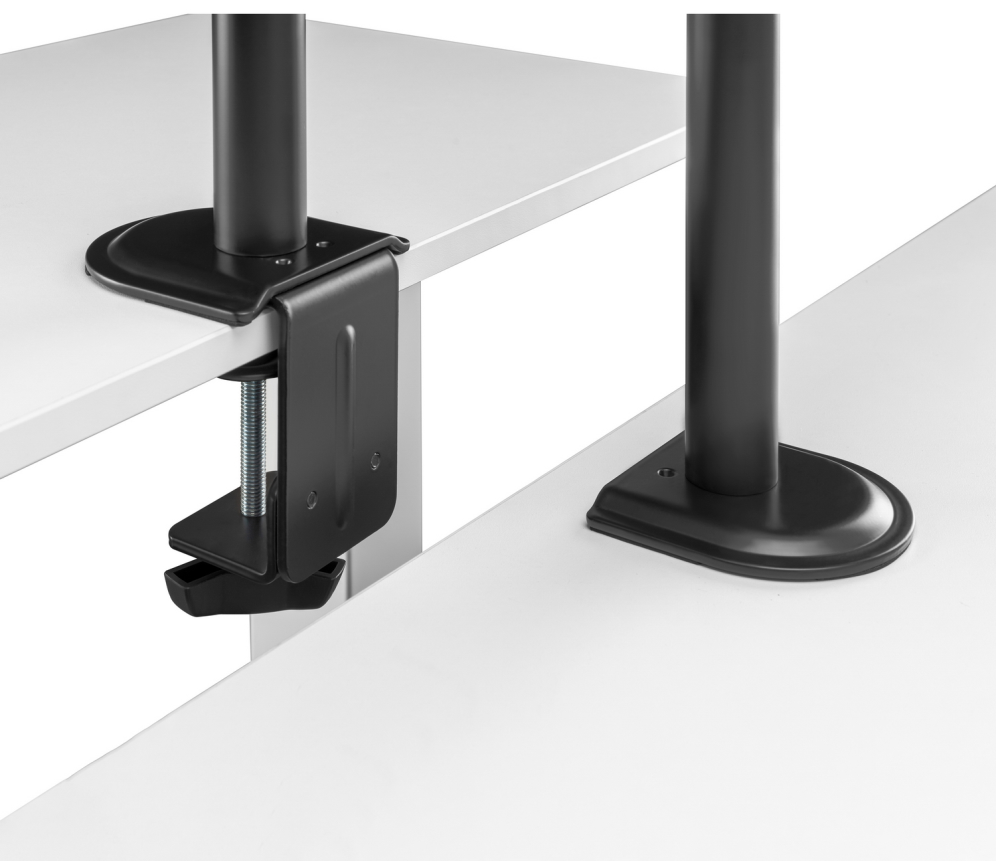 AISENS Soporte de Mesa Giratorio e Inclinable para Portatil y Monitor/TV 9Kg de 17-32. Negro - detalle