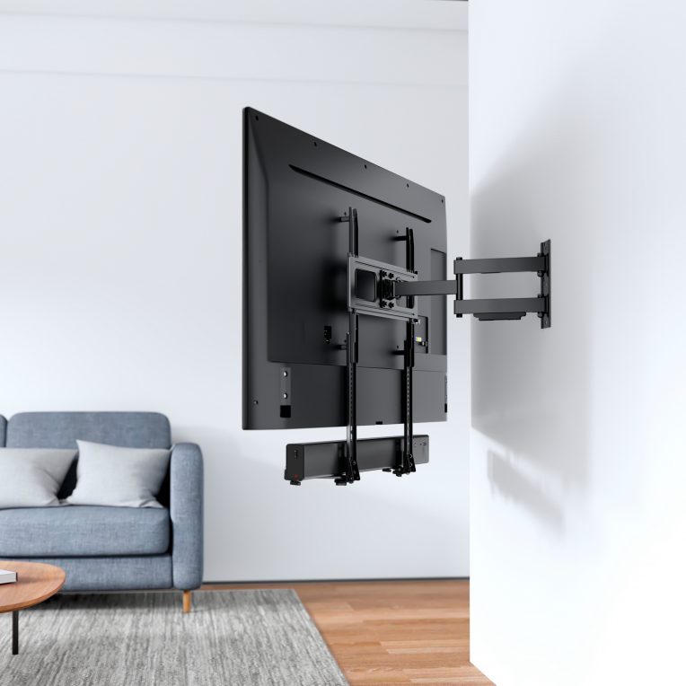 AISENS Soporte Universal para Barra de Sonido. Negro - detalle