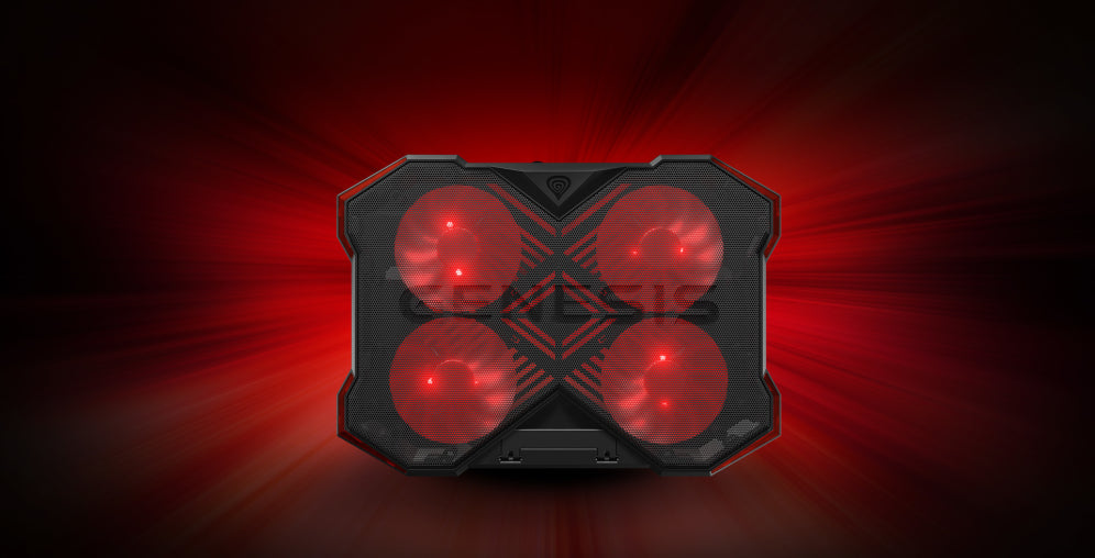 GENESIS Oxid 260 almohadilla fría 43.9 cm (17.3") 1010 RPM Negro. Rojo