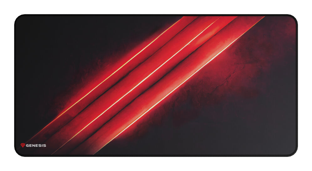 GENESIS Carbon 500 Maxi Flash G2 Alfombrilla de ratón para juegos Negro. Rojo