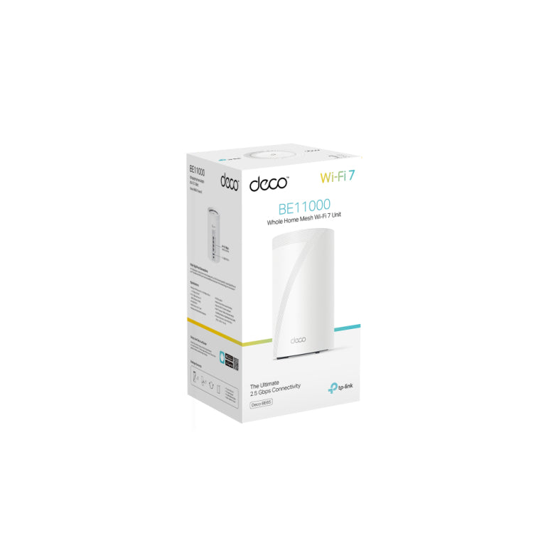 TP-Link Deco BE65 Tribanda (2.4 GHz / 5 GHz / 6 GHz) Wi-Fi 7 (802.11be) Blanco 4 Interno
