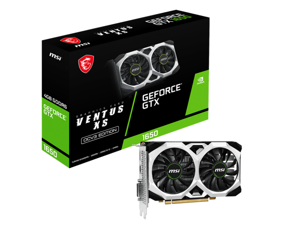 MSI VENTUS GeForce GTX 1650 D6 XS OCV3 NVIDIA 4 GB GDDR6 - detalle