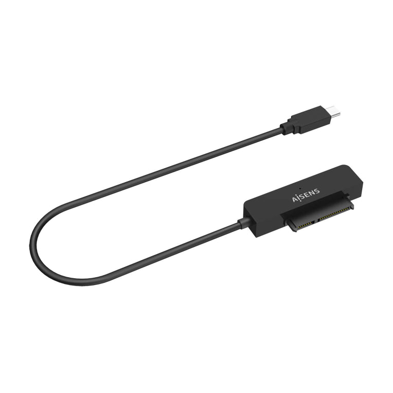 AISENS Adaptador SATA a USB-C USB3.0/USB3.1 Gen1 para Discos Duros 2.5?. Negro