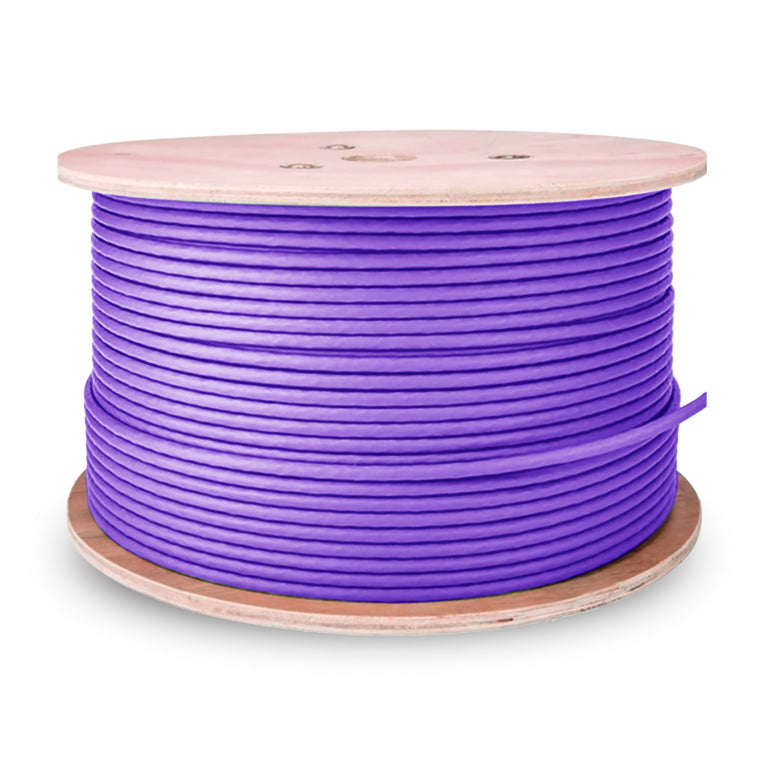AISENS Cable de Red RJ45 LSZH Cat.6 UTP Rigido AWG23 CCA (Aleacion). Violeta. 500M