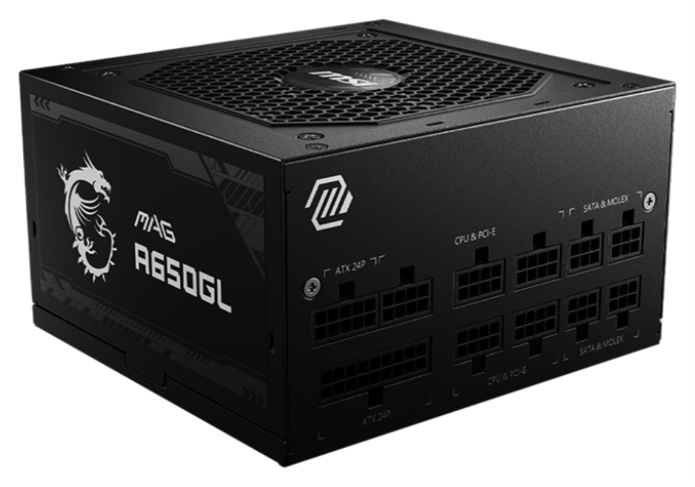 MSI MAG A650GL unidad de fuente de alimentación 650 W 20+4 pin ATX ATX Negro - detalle