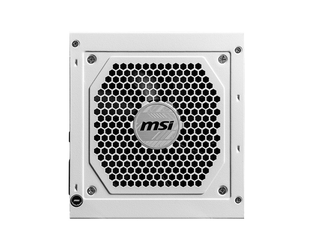 Fonte de alimentación MSI MAG A850GL PCIE5 branca, 850 W, 20+4 pines, ATX