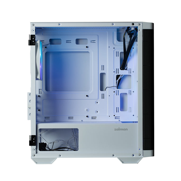 Zalman M4 WHITE carcasa de ordenador Mini Tower Negro. Blanco