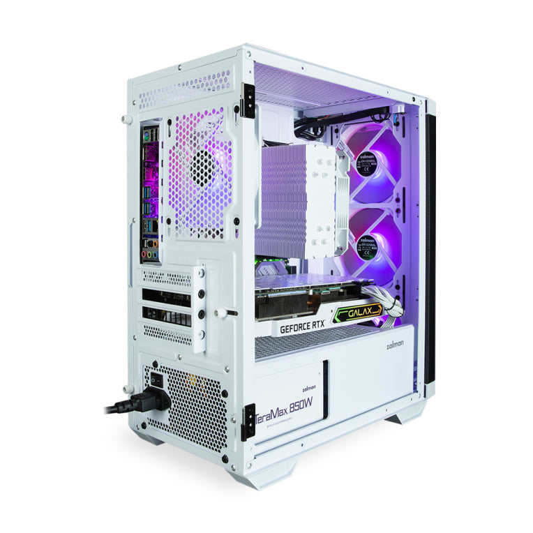 Zalman M4 WHITE carcasa de ordenador Mini Tower Negro. Blanco