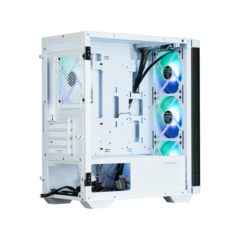 Zalman M4 WHITE carcasa de ordenador Mini Tower Negro. Blanco