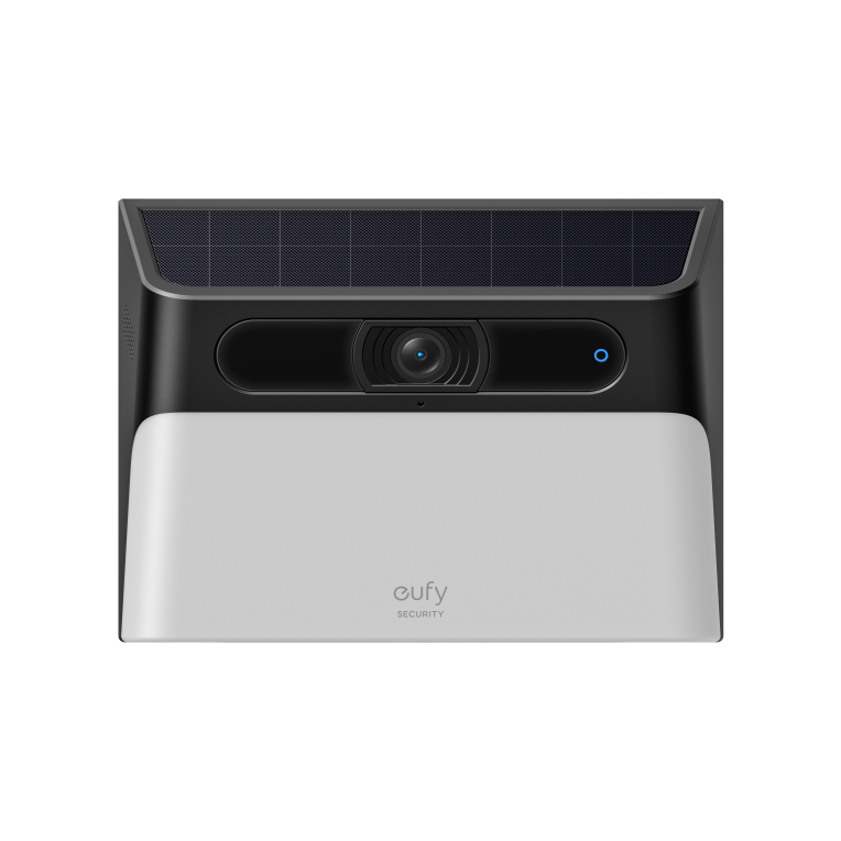 Eufy Cámara solar con luz de pared Security S120. cámara solar inalámbrica exterior. cámara 2K. energía inagotable. luz activada por movimiento. detección IA. IP65 impermeable. foco. sin cuota mensual - detalle