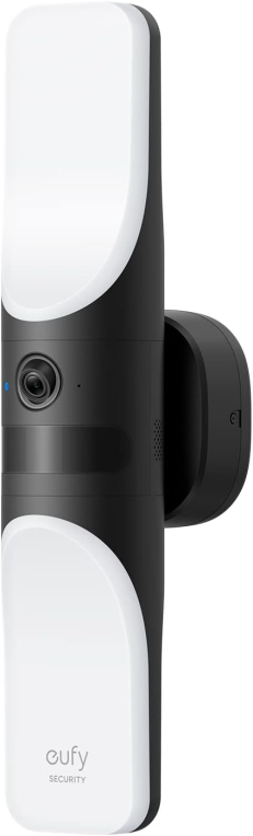 Eufy Security Wired Wall Light CAM S100. cámara de Seguridad para Exteriores. cámara 2K con iluminación de 1200 lúmenes. luz activada por Movimiento. IP65. Resistente al Agua. sin cuotas mensuales - detalle