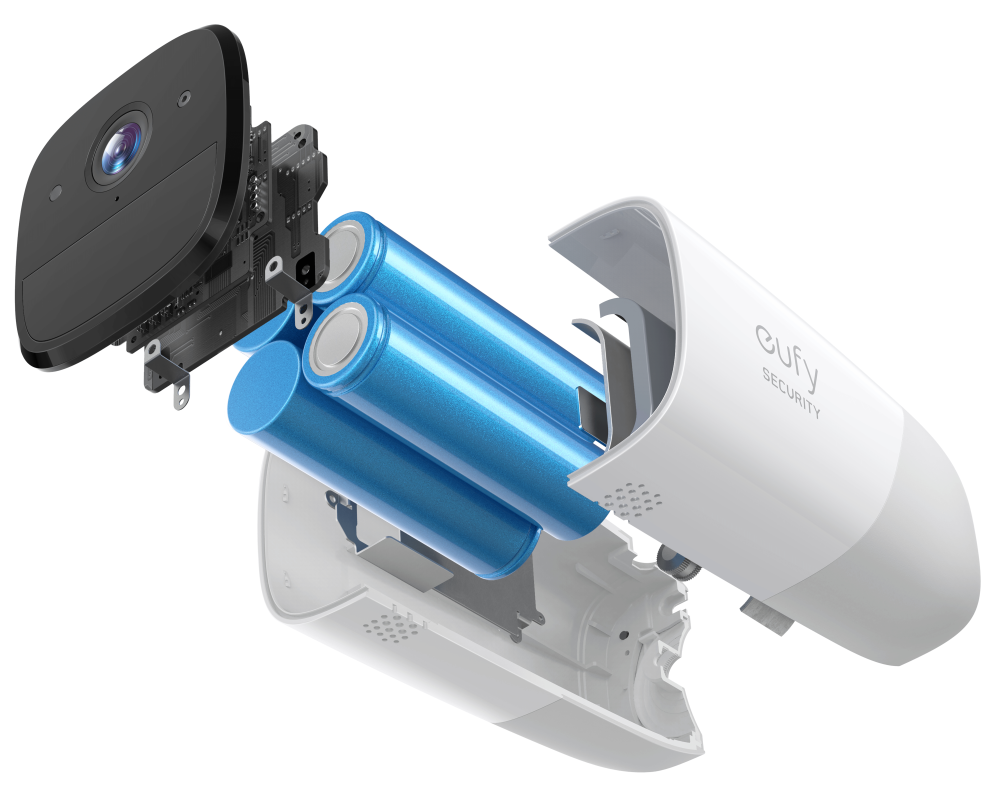 Eufy Camaras de Vigilancia eufyCam 2 Pro. 2K Cámara IP Exterior. 365 días de batería. Compatible con HomeKit. protección IP67. visión Nocturna. Juego de 2 cámaras. sin Tarifa mensual - detalle