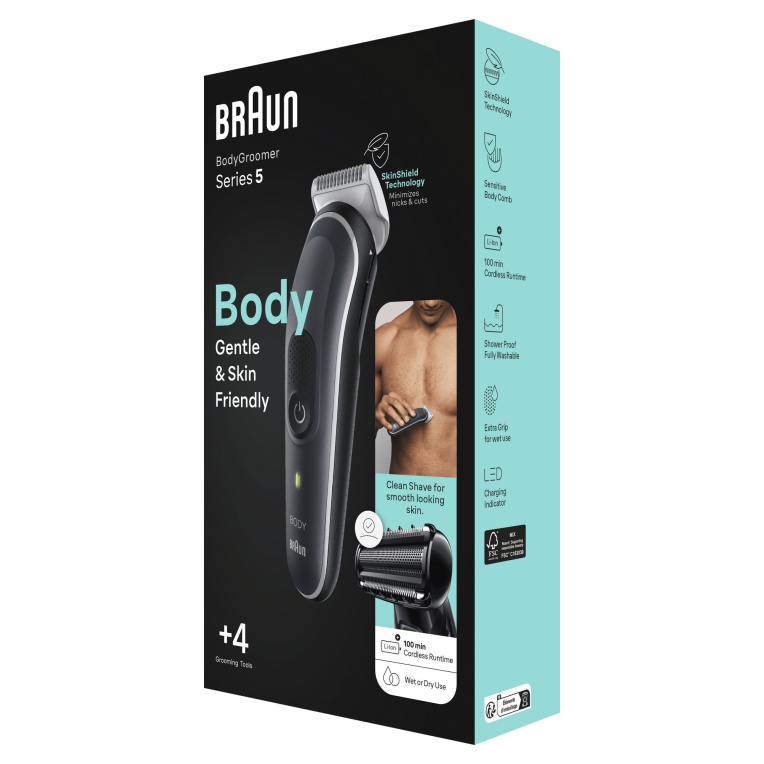 Braun BodyGroomer BG5360 Gris - detalle
