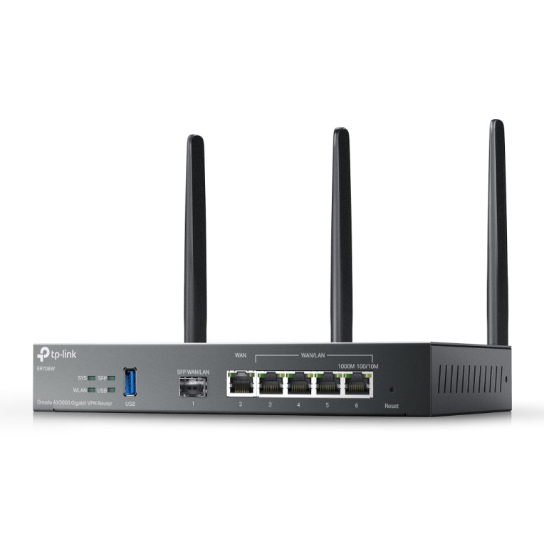 TP-Link Omada ER706W router inalámbrico Gigabit Ethernet Doble banda (2.4 GHz / 5 GHz) Negro