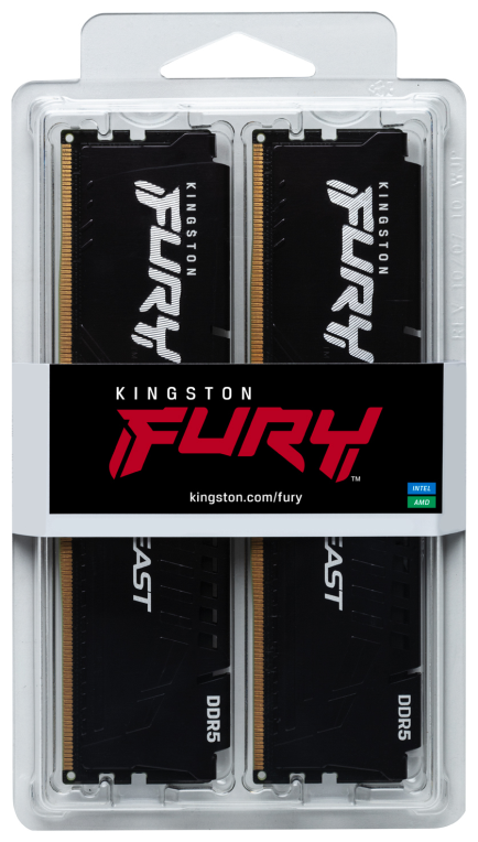 Kingston Technology FURY Beast 64GB 6000MT/s DDR5 CL36 DIMM (Kit de 2) Black EXPO - detalle