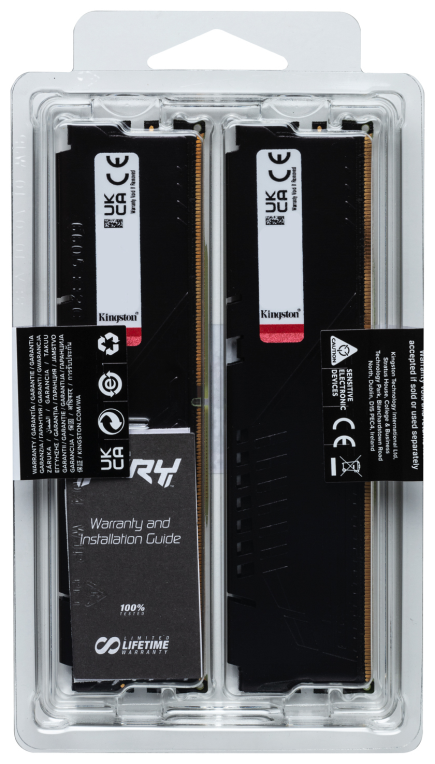 Kingston Technology FURY Beast 64GB 6000MT/s DDR5 CL36 DIMM (Kit de 2) Black EXPO - detalle