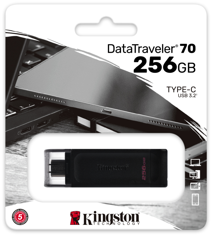Kingston Technology DataTraveler 256GB USB-C 3.2 Gen 1 70 - detalle