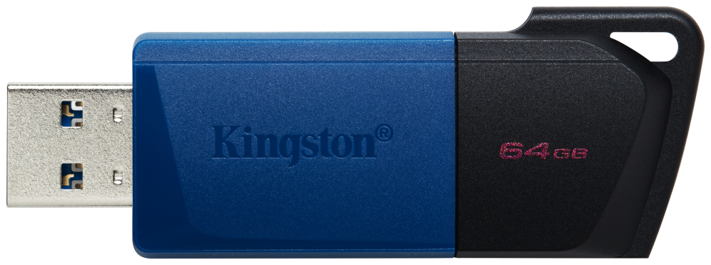 Kingston Technology DataTraveler 64GB USB3.2 Gen 1 Exodia M (Negro + Azul) - detalle