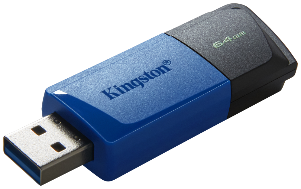 Kingston Technology DataTraveler 64GB USB3.2 Gen 1 Exodia M (Negro + Azul) - detalle