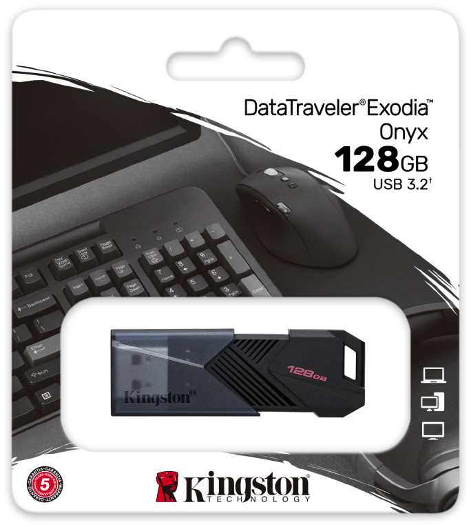 Kingston Technology DataTraveler Exodia Onyx unidad flash USB USB tipo A 3.2 Gen 1 (3.1 Gen 1) Negro - detalle