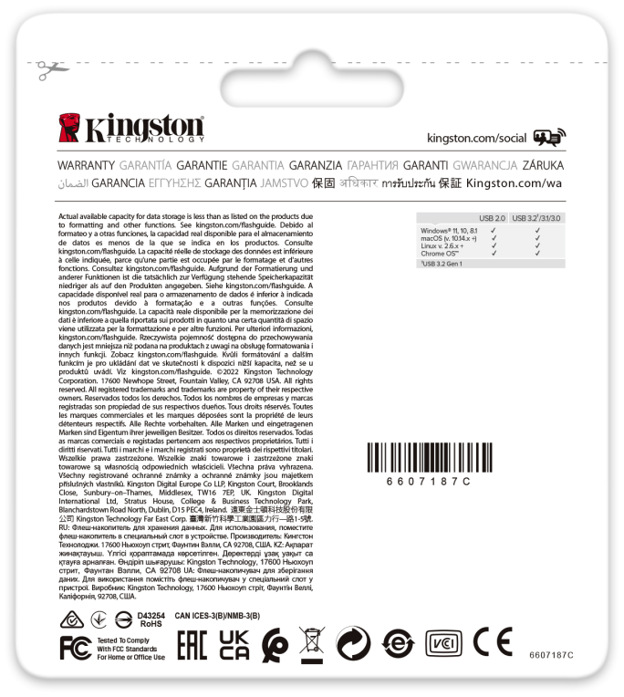 Kingston Technology DataTraveler Exodia Onyx unidad flash USB USB tipo A 3.2 Gen 1 (3.1 Gen 1) Negro - detalle