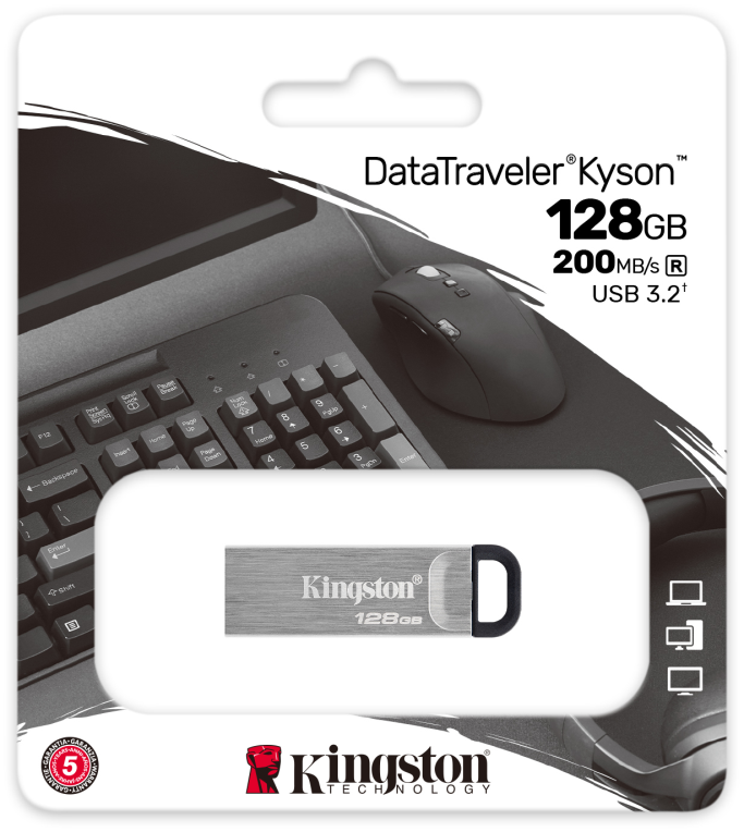Kingston Technology DataTraveler Unidad Flash USB Kyson de 128 GB - detalle