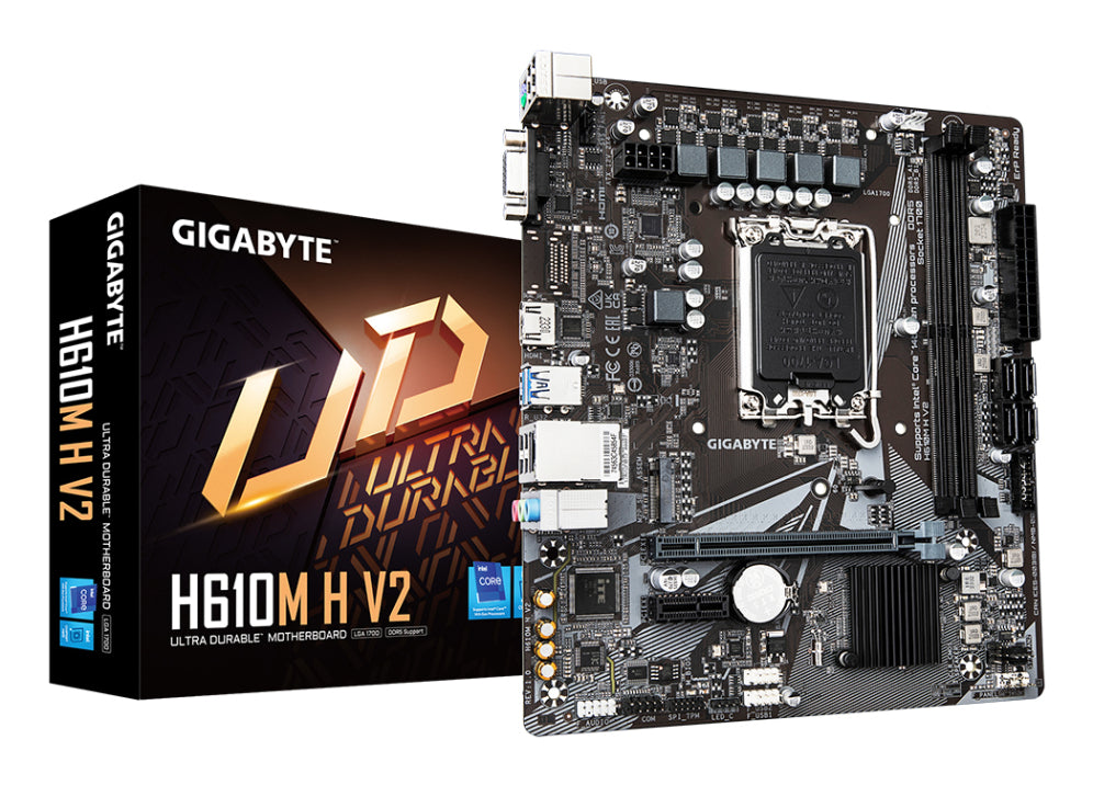 Placa base GIGABYTE H610M H V2 con Intel H610 Express LGA 1700 micro ATX