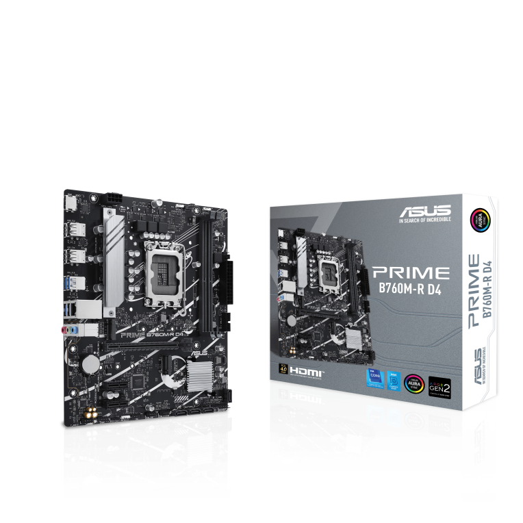 ASUS PRIME B760M-R D4 Intel B760 LGA 1700 micro ATX - detalle