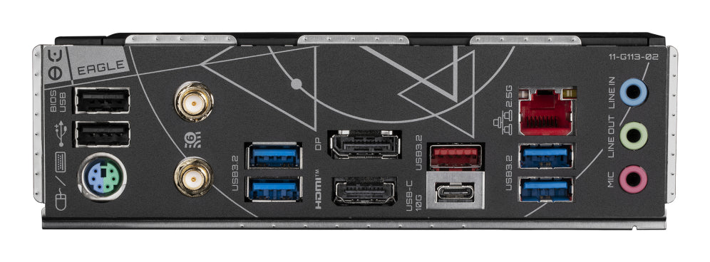 GIGABYTE Z790 EAGLE AX Placa base - Soporta CPUs Intel Core de 14ª generación. VRM digital de 12+1+1 fases. hasta 7600MHz DDR5 (OC). 3xPCIe 4.0 M.2. Wi-Fi 6E. LAN de 2.5GbE. USB 3.2 Gen 2