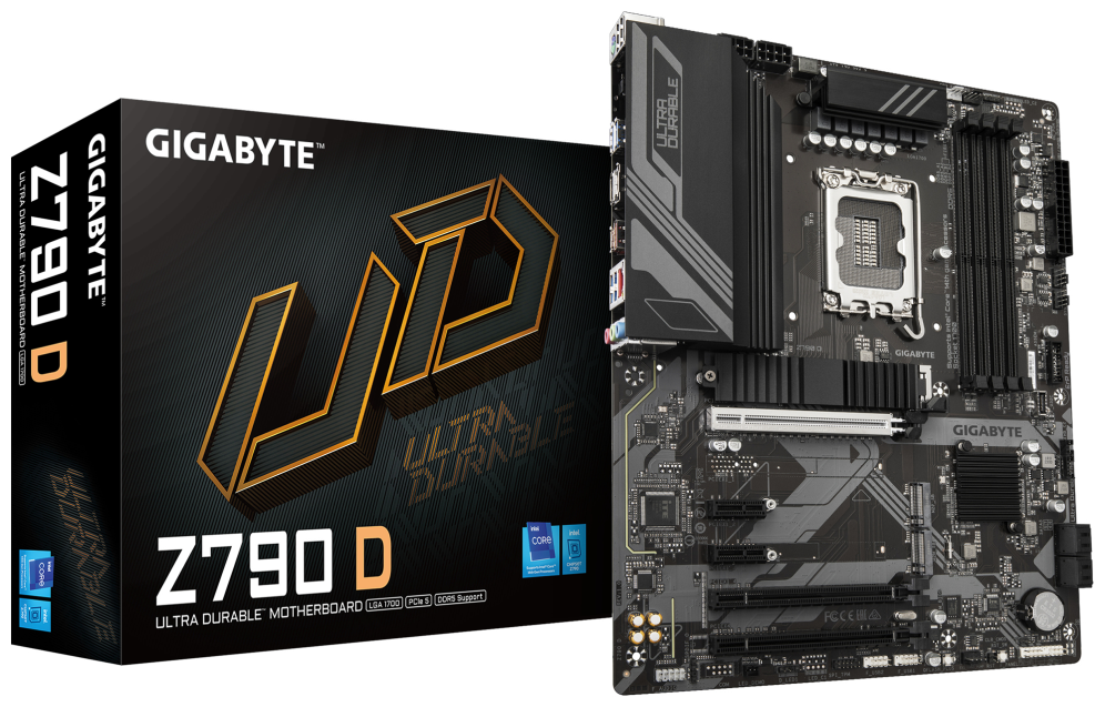 GIGABYTE Z790 D Placa base - Soporta CPUs Intel Core de 14ª generación. VRM digital de 12+1+1 fases. hasta 7600MHz DDR5 (OC). 3xPCIe 4.0 M.2. LAN de 2.5GbE. USB 3.2 Gen 2 - detalle