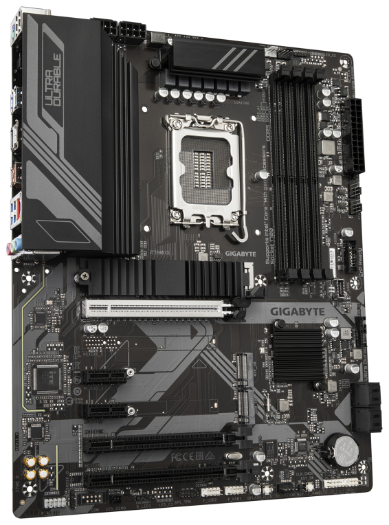 GIGABYTE Z790 D Placa base - Soporta CPUs Intel Core de 14ª generación. VRM digital de 12+1+1 fases. hasta 7600MHz DDR5 (OC). 3xPCIe 4.0 M.2. LAN de 2.5GbE. USB 3.2 Gen 2 - detalle