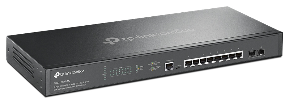 TP-Link Omada SG3210XHP-M2 switch Gestionado L2+ 2.5G Ethernet (100/1000/2500) Energía sobre Ethernet (PoE) 1U Negro - detalle