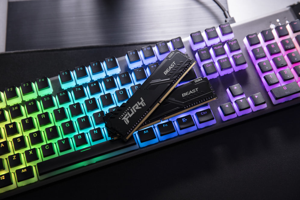 Kingston Technology FURY Beast 16GB 3200MT/s DDR4 CL16 DIMM 1Gx8 Black