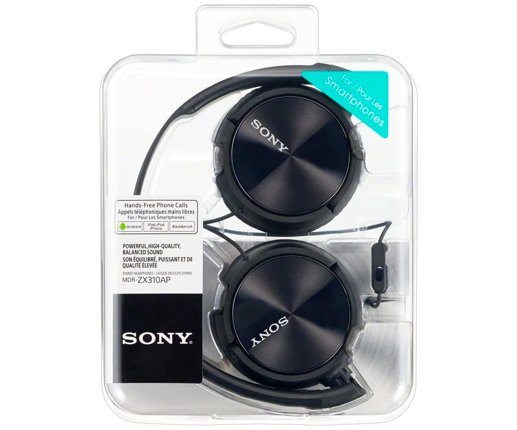 SONY MDR-ZX310AP BLACK / AURICULARES ONEAR CON CABLE - detalle