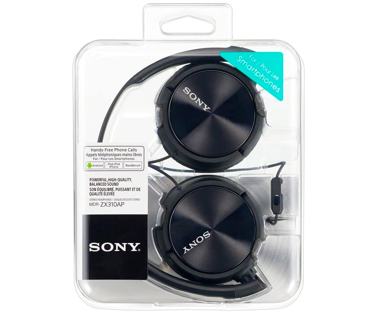SONY MDR-ZX310AP BLACK / AURICULARES ONEAR CON CABLE - detalle