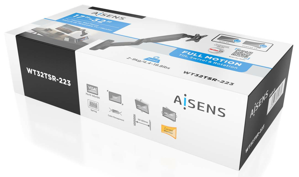 AISENS WT32TSR-223 soporte para monitor 81.3 cm (32") - detalle