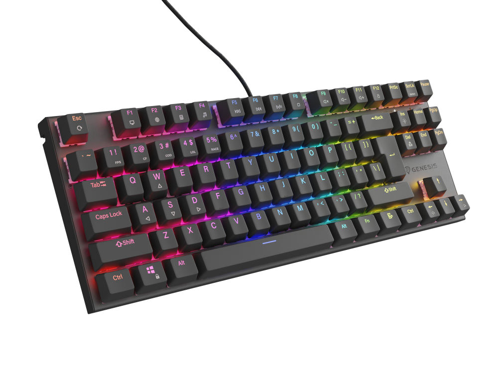 GENESIS Thor 303 TKL teclado Juego USB QWERTY Español Negro