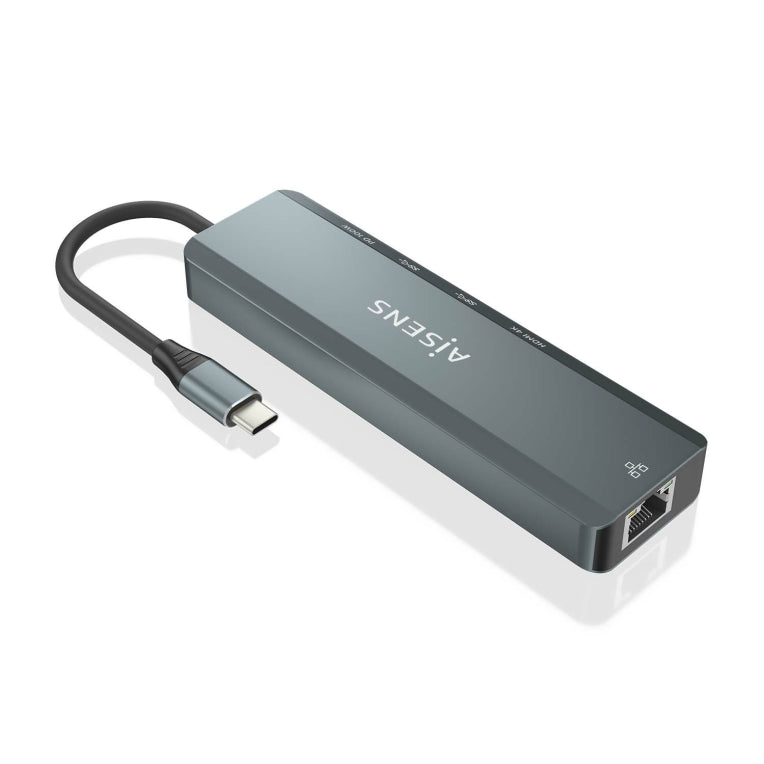AISENS ASUC-5P011-GR base para portátil y replicador de puertos Alámbrico USB 3.2 Gen 1 (3.1 Gen 1) Type-C