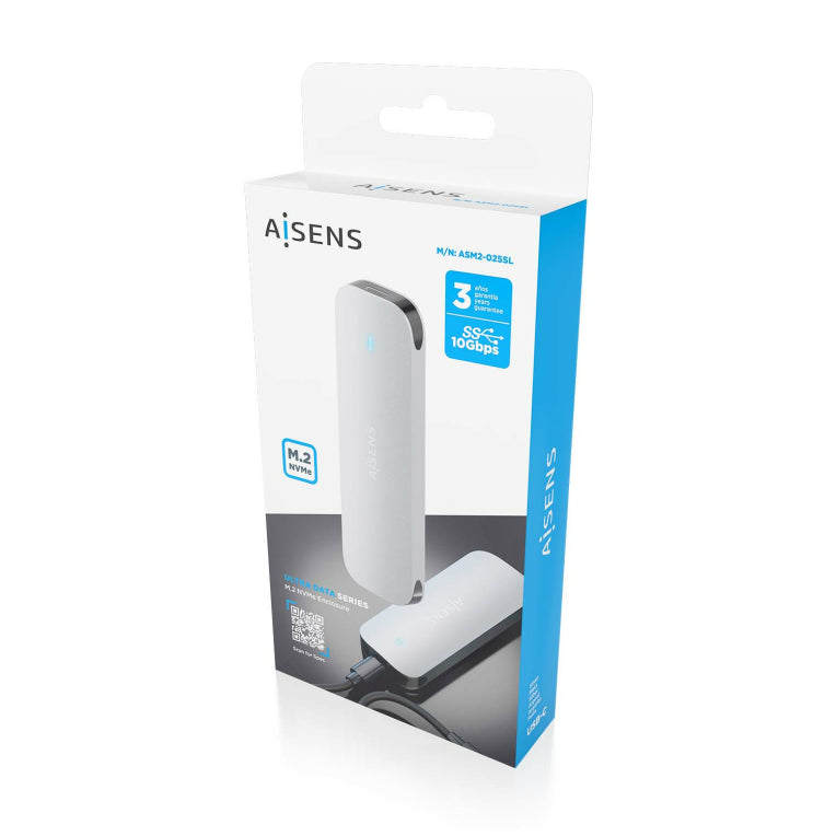 AISENS ASM2-025SL caja para disco duro externo Caja externa para unidad de estado sólido (SSD)
