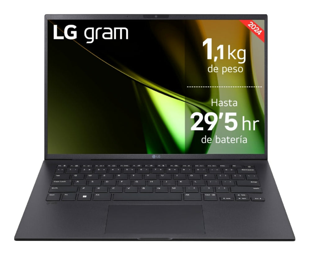 LG Gram 14Z90S Intel Core Ultra 7 155H Portátil 35.6 cm (14") Full HD 32 GB LPDDR5-SDRAM 1 TB SSD Wi-Fi 6E (802.11ax) Windows 11 Home Negro