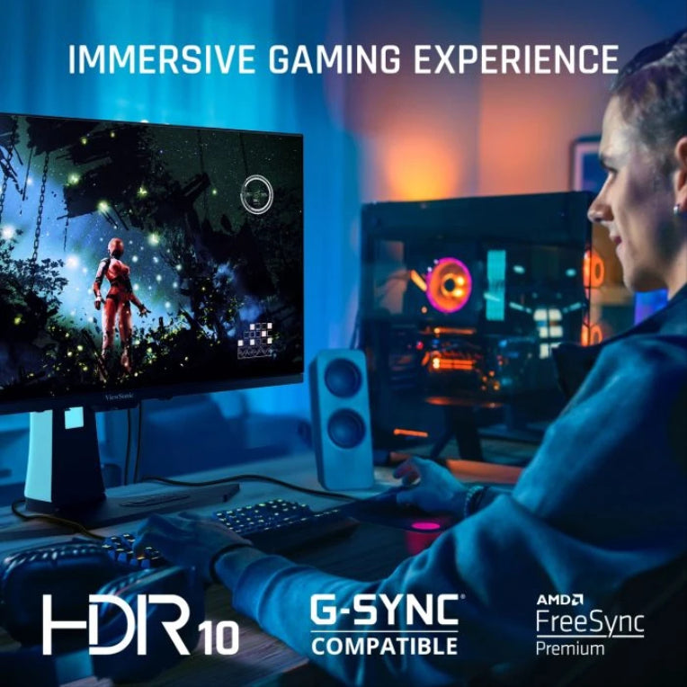 Pantalla para PC Viewsonic XG272-2K-OLED de 68,6 cm (27"), 2560 x 1440 píxeles, Quad HD, negra e branca