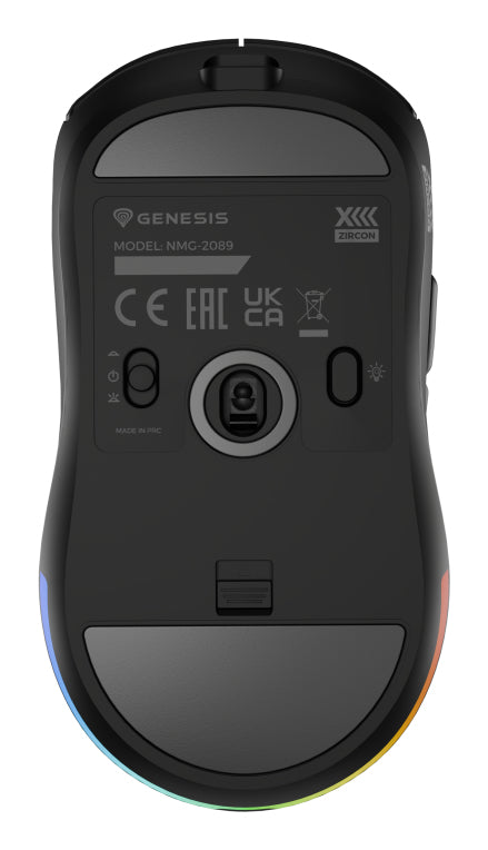 GENESIS Zircon XIII ratón Juego Ambidextro RF Wireless + USB Type-C Óptico 26000 DPI