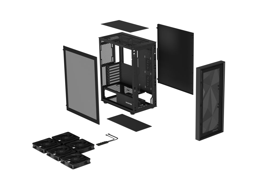 GENESIS Diaxid 605F Midi Tower Negro