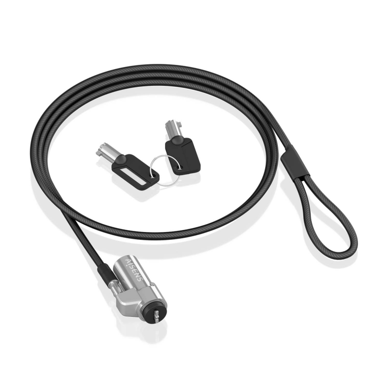 AISENS ASLK-D45K06-BK cable antirrobo Negro 1.5 m - detalle