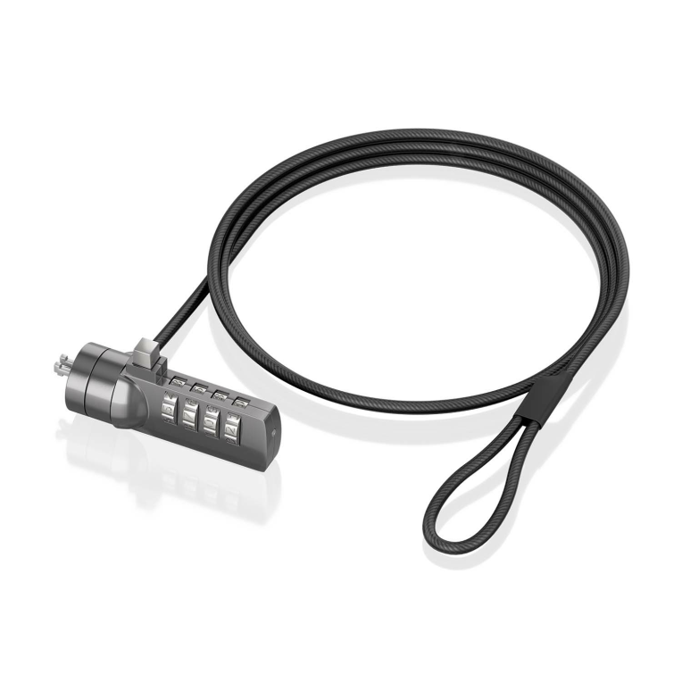 AISENS ASLK-D40N03-BK cable antirrobo Negro 1.5 m - detalle