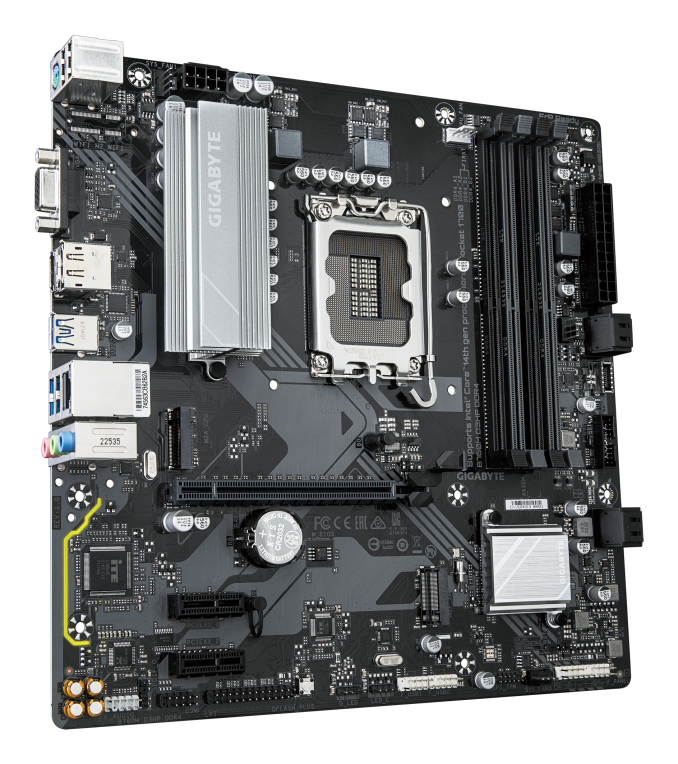GIGABYTE B760M D3HP DDR4 Placa base - Soporta CPUs Intel Core de 14ª generación. VRM digital de 4+1+1 fases. hasta 5333MHz DDR4 (OC). 2xPCIe 4.0 M.2. GbE LAN. USB 3.2 Gen1 - detalle