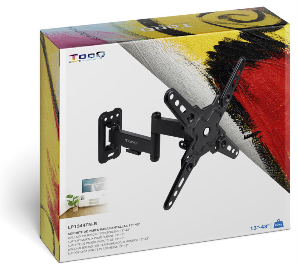 TooQ LP1344TN-B soporte para TV 109.2 cm (43") - detalle