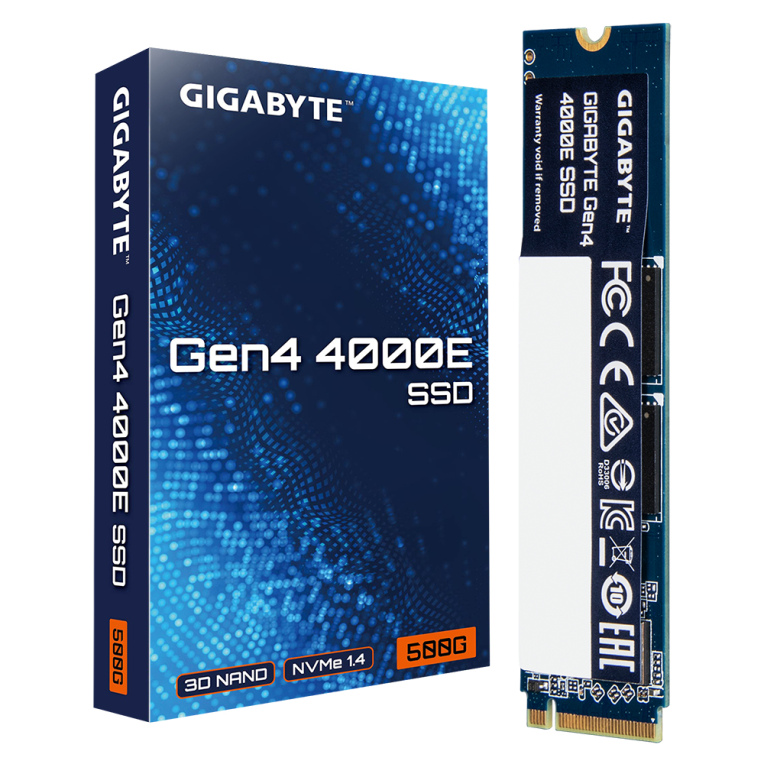 GIGABYTE Gen4 4000E 500 GB M.2 PCI Express 4.0 NVMe 3D NAND - detalle